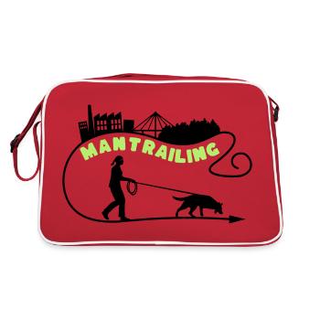 Mantrailing Skyline Femme Personnalisable! - Sac Retro - rouge/blanc - Dos
