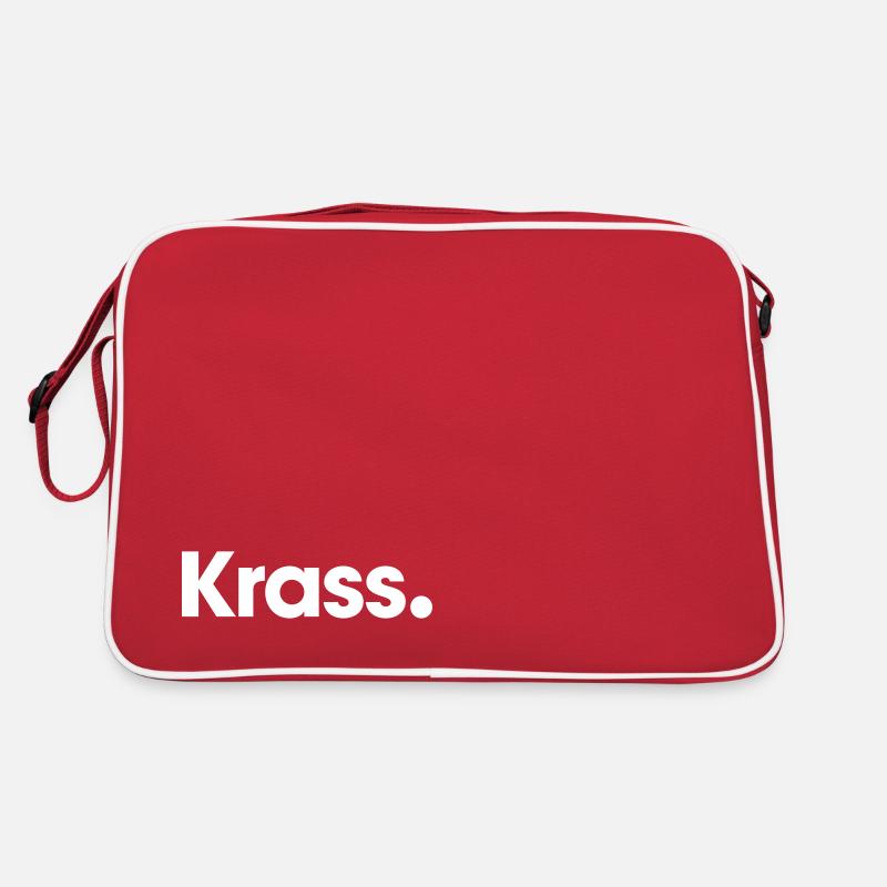 Crazy, meme, couleur de conception modifiable. Sac Retro