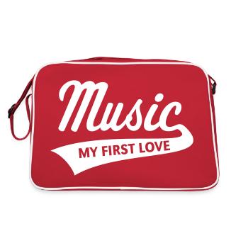 Musique - My First Love (Musique - Mon Premier amour) - Sac Retro - rouge/blanc - Dos