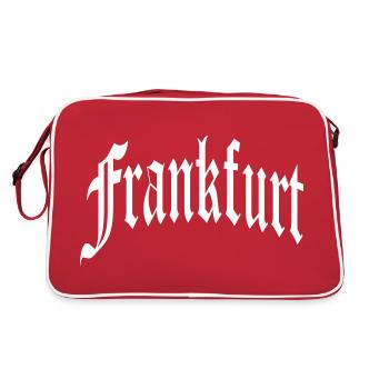 Frankfurt - Retro Tasche - Rot/Weiß - Hinten