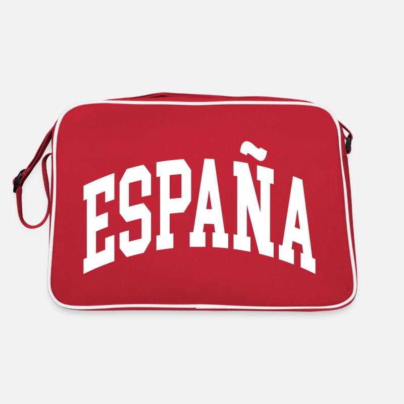 Espagne - Sac Retro - rouge/blanc