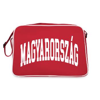Ungarn - Retro Tasche - Rot/Weiß - Hinten
