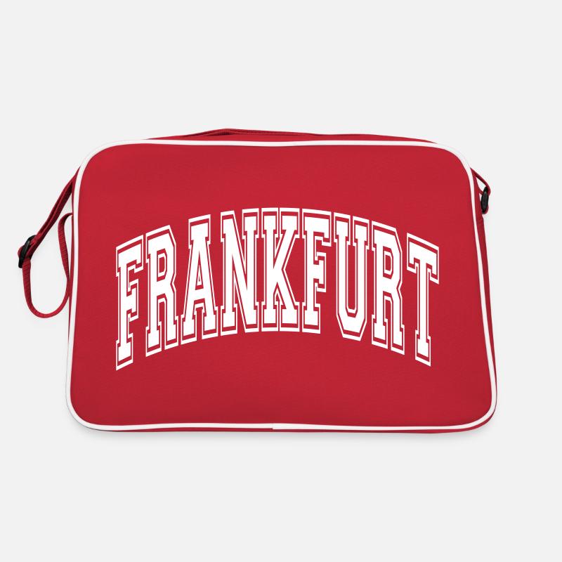 Frankfurt - Retro Tasche - Rot/Weiß