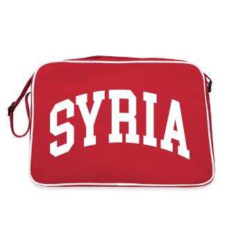Syrien - Retro Tasche - Rot/Weiß - Hinten