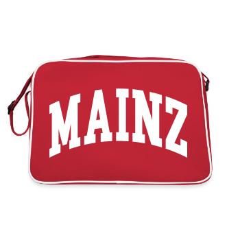 Mainz - Retro Tasche - Rot/Weiß - Hinten
