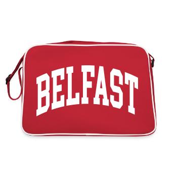 Belfast - Retro Bag - red/white - Back