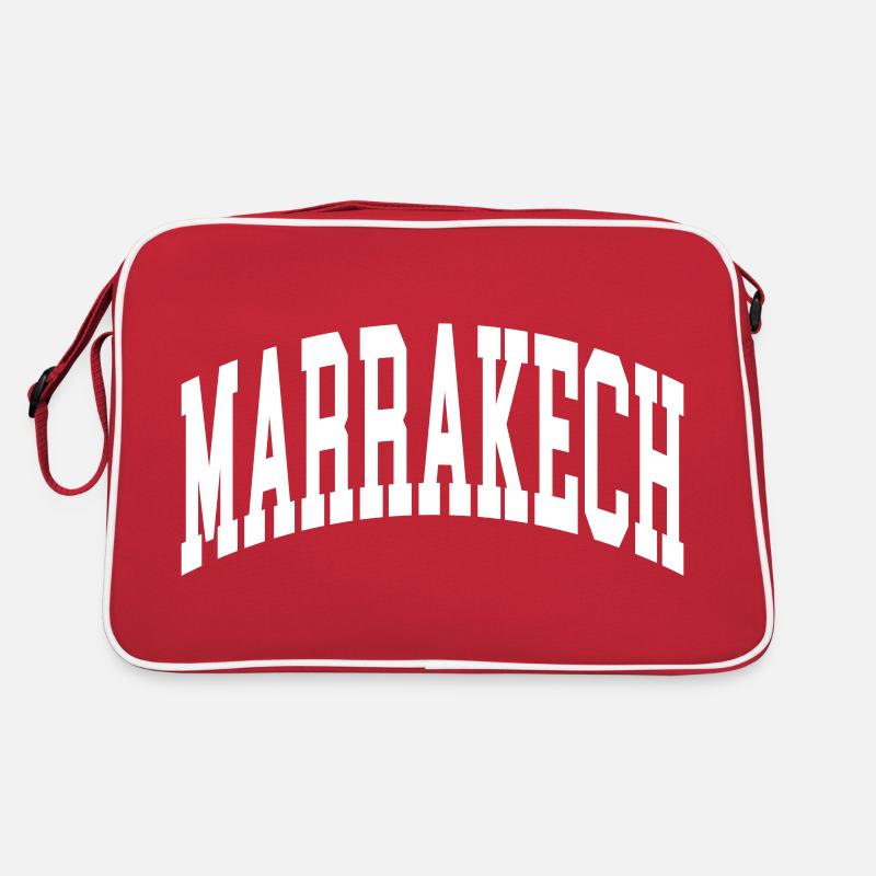 Marrakech - Sac Retro - rouge/blanc
