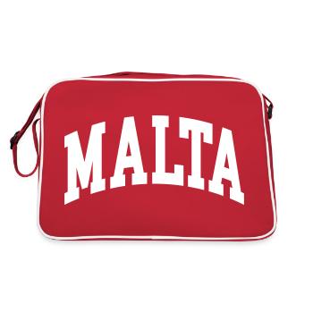 Malte - Sac Retro - rouge/blanc - Dos