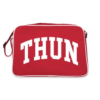 Thun - Retro Tasche - Rot/Weiß - Hinten