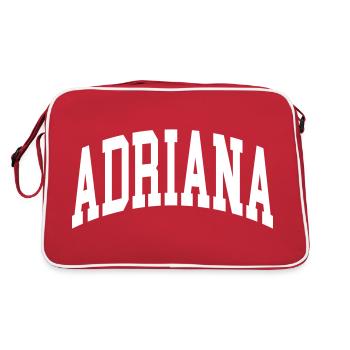 Adriana - Retro Bag - red/white - Back
