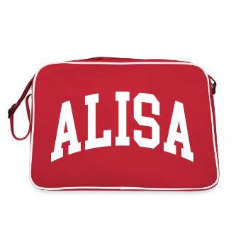 Alisa - Retro Bag - red/white - Back
