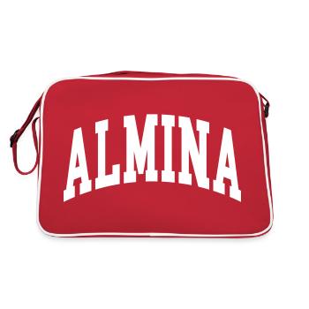 Almina - Sac Retro - rouge/blanc - Dos