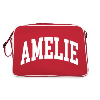 Amélie - Sac Retro - rouge/blanc - Dos