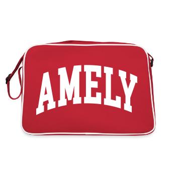 Amely - Retro Bag - red/white - Back