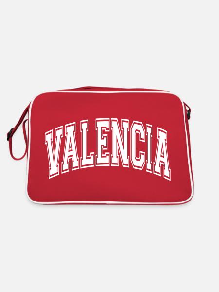 Valencia - Retro Bag - red/white - Back