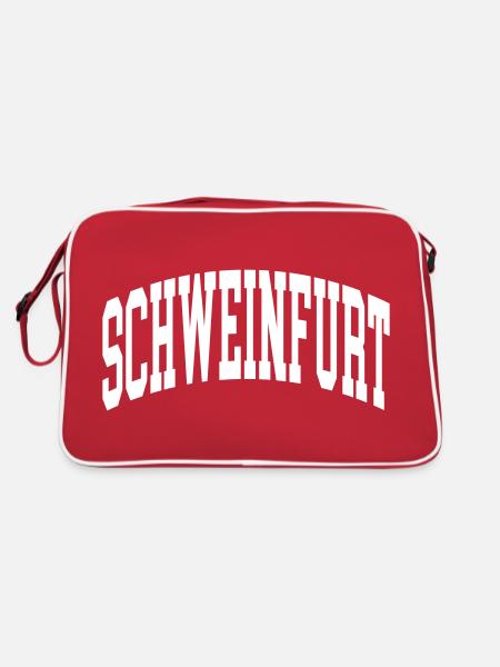Schweinfurt - Retro Bag - red/white - Back