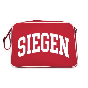 Siegen - Retro Tasche - Rot/Weiß - Hinten