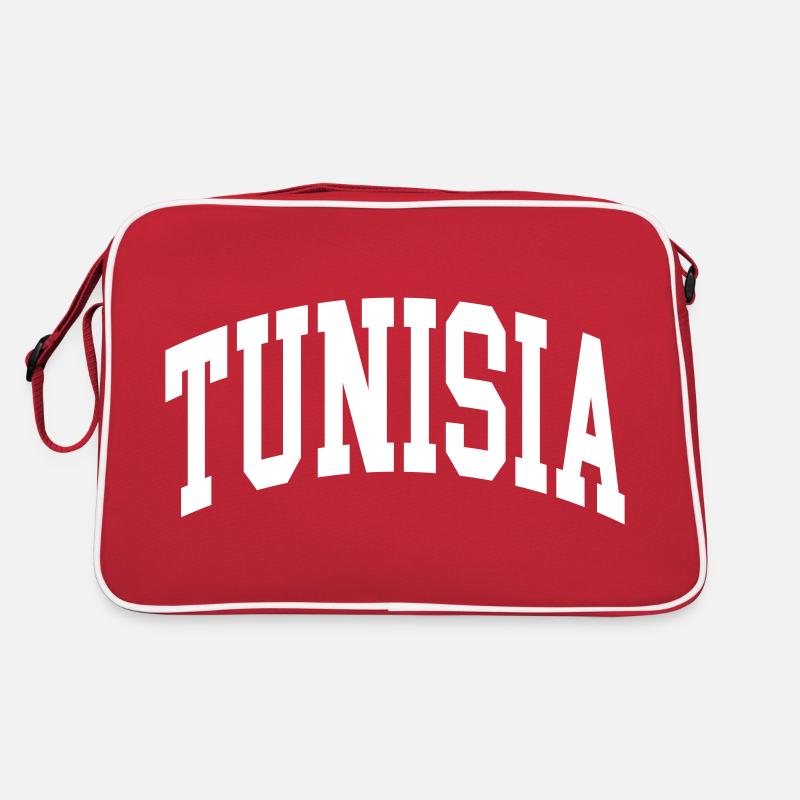 Tunesien - Retro Tasche - Rot/Weiß