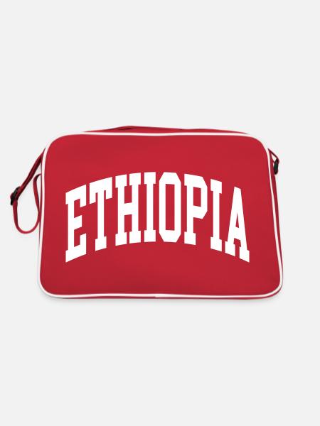 Ethiopia - Retro Bag - red/white - Back