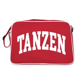 Tanzen - Retro Tasche - Rot/Weiß - Hinten