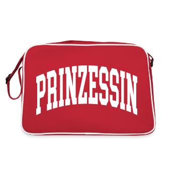 Prinzessin - Retro Tasche - Rot/Weiß - Hinten