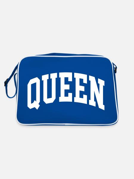 Queen - Retro Bag - blue/white - Back