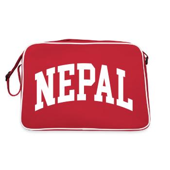 Népal - Sac Retro - rouge/blanc - Dos
