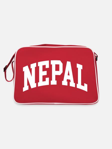 Nepal - Retro Bag - red/white - Back