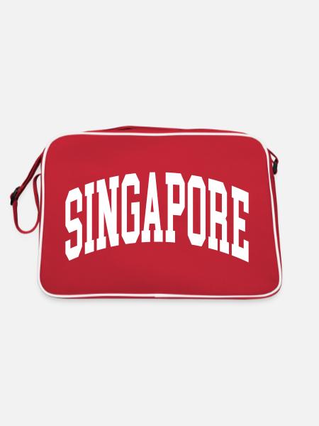 Singapore - Retro Bag - red/white - Back