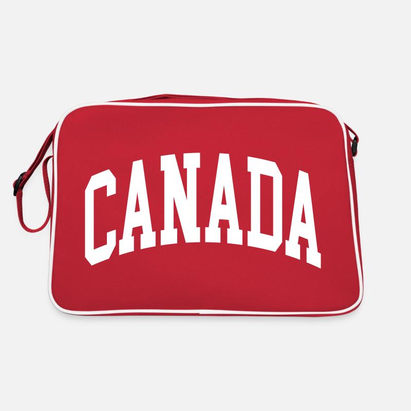 Kanada - Retro Tasche - Rot/Weiß