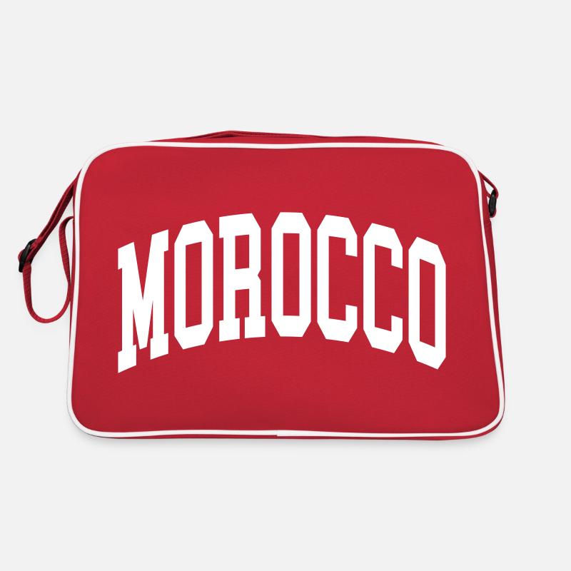 Morocco - Retro Tasche - Rot/Weiß