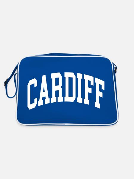 Cardiff - Retro Bag - blue/white - Back
