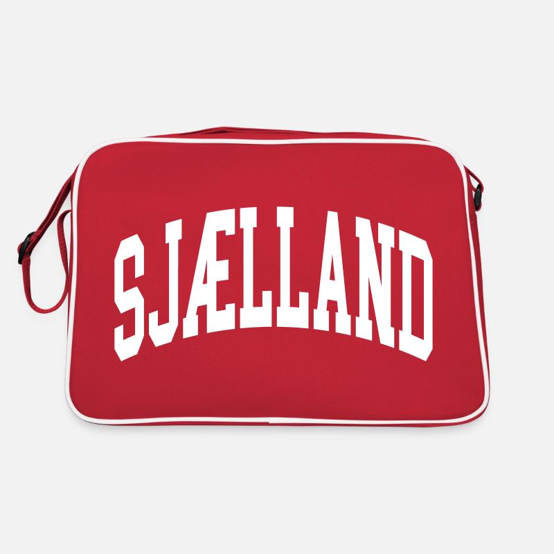 Sjælland - Sac Retro - rouge/blanc
