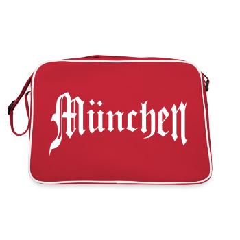 München - Retro Tasche - Rot/Weiß - Hinten
