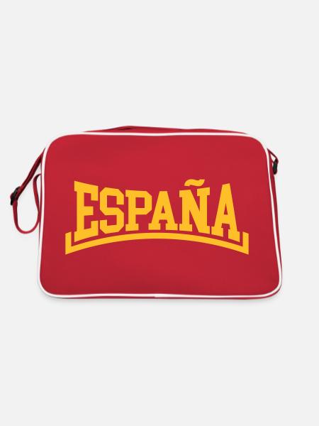 Spanien - Retro Tasche - Rot/Weiß - Hinten