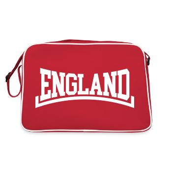 England - Retro Tasche - Rot/Weiß - Hinten
