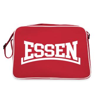 Essen - Retro Tasche - Rot/Weiß - Hinten