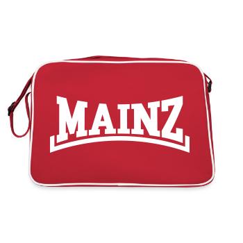 Mainz - Retro Tasche - Rot/Weiß - Hinten