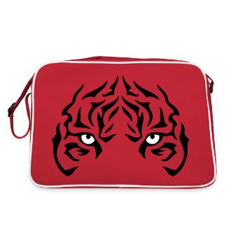 Le regard du tigre - Sac Retro - rouge/blanc - Dos