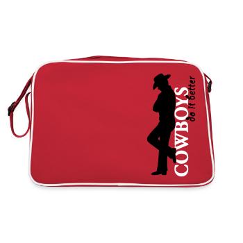 Cowboys do it better - Retro Bag - red/white - Back