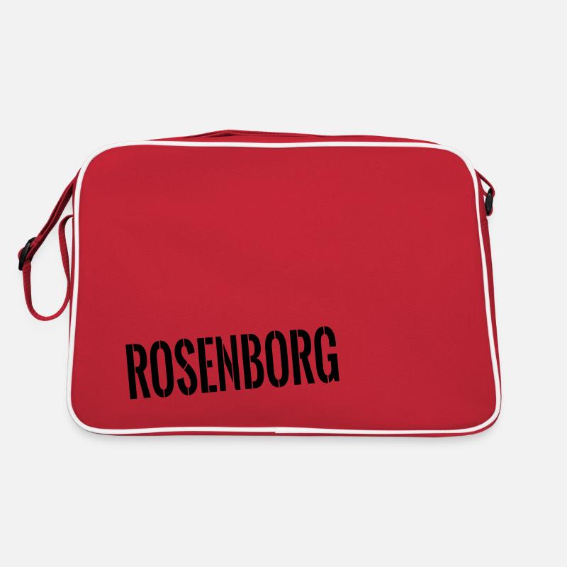Rosenborg - Retro Tasche - Rot/Weiß