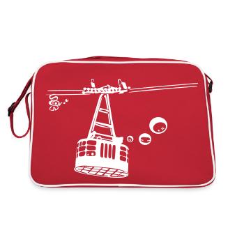 Téléphérique des Grands Montets 70's - Sac Retro - rouge/blanc - Dos