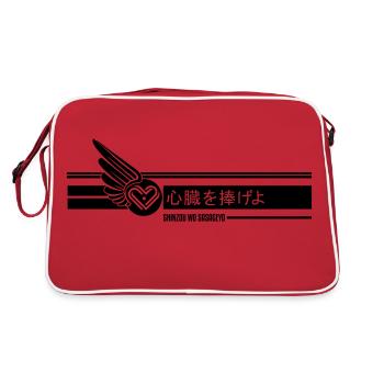 SHINZOU WHERE SASAGEYO - Retro Bag - red/white - Back