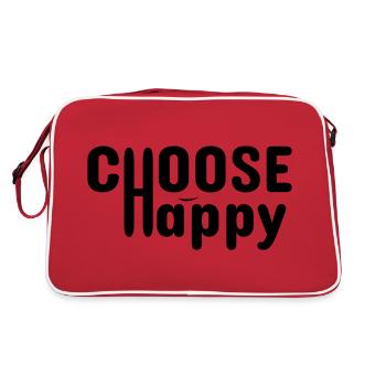 Choose Happy - Happy Face - Ruffles with Love - Retro Bag - red/white - Back