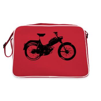 Mofa Puch 50 Vélo moteur cyclomoteur vintage cadeau - Sac Retro - rouge/blanc - Dos