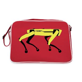 Robot Spot Boston Dynamics Black Mirror Chien Chien - Sac Retro - rouge/blanc - Dos