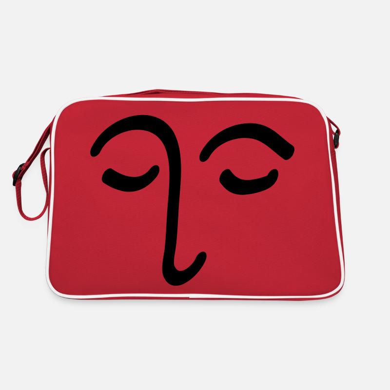 Visage Dessin Tête Oeil Cadeau Sac Retro