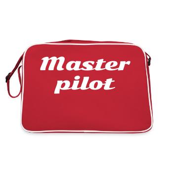 Master Pilot | You're the boss here - Retro Bag - red/white - Back
