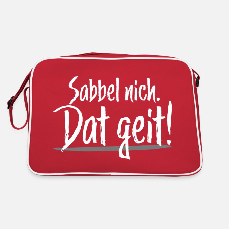 Sabbel nich Dat geit Retro Tasche