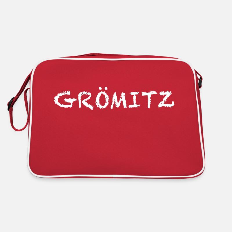 Groemitz - Retro Tasche - Rot/Weiß
